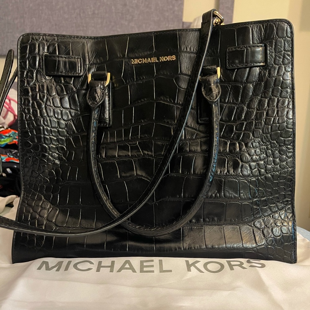 Michael Kors Snake Skin Leather Crossbody